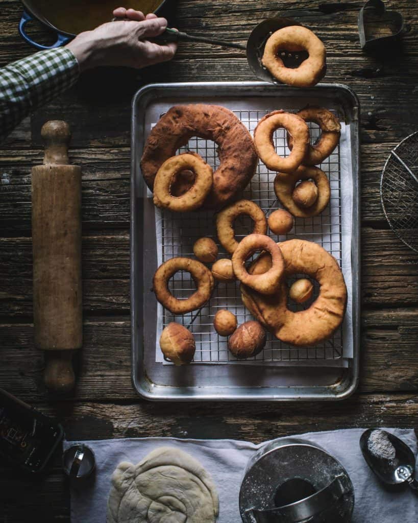 Hand serving doughnut