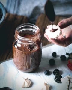 jar of chocolate hazelnut spread