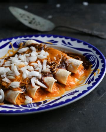 platter of enchiladas