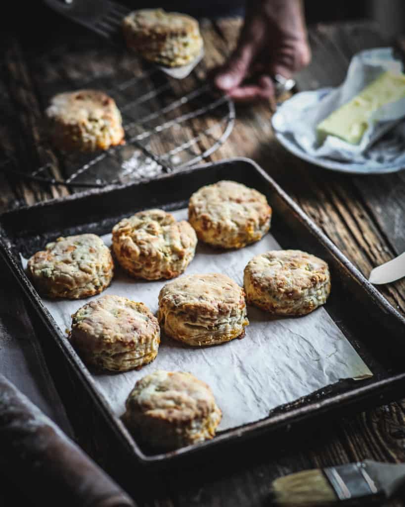 tray of biscuits