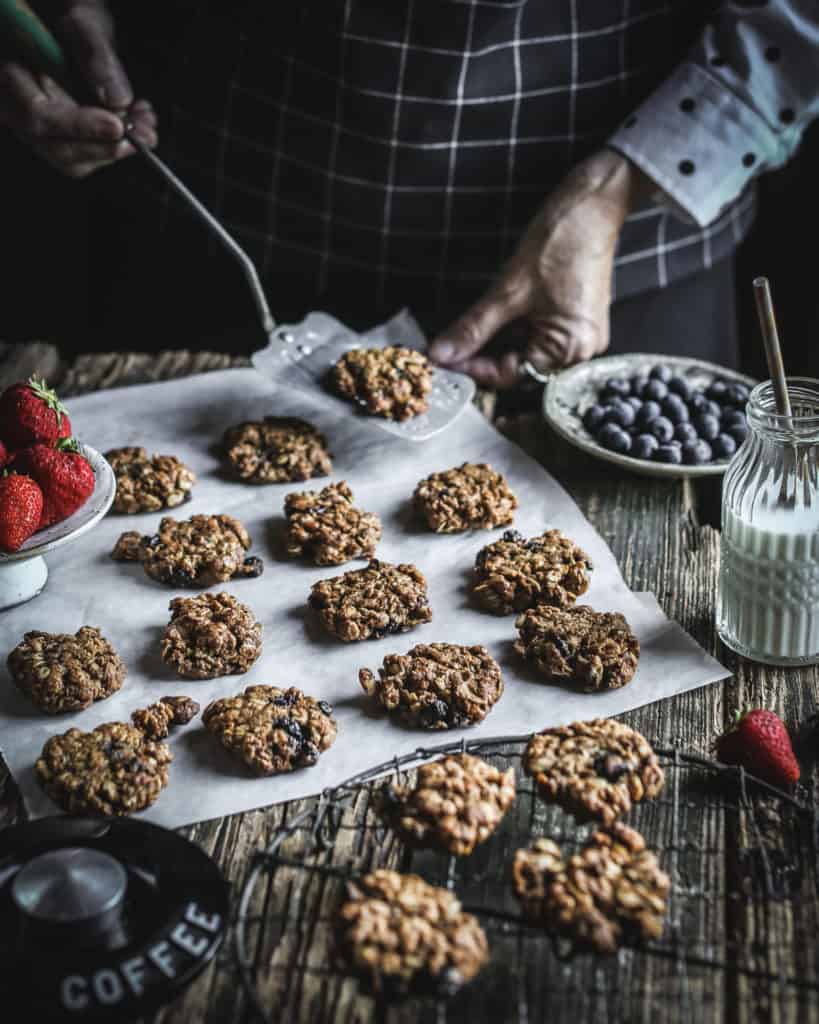 woman with Breakfast Cookies