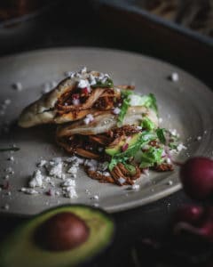 plate of chicken gorditas