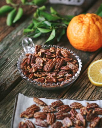 bowl of pecans