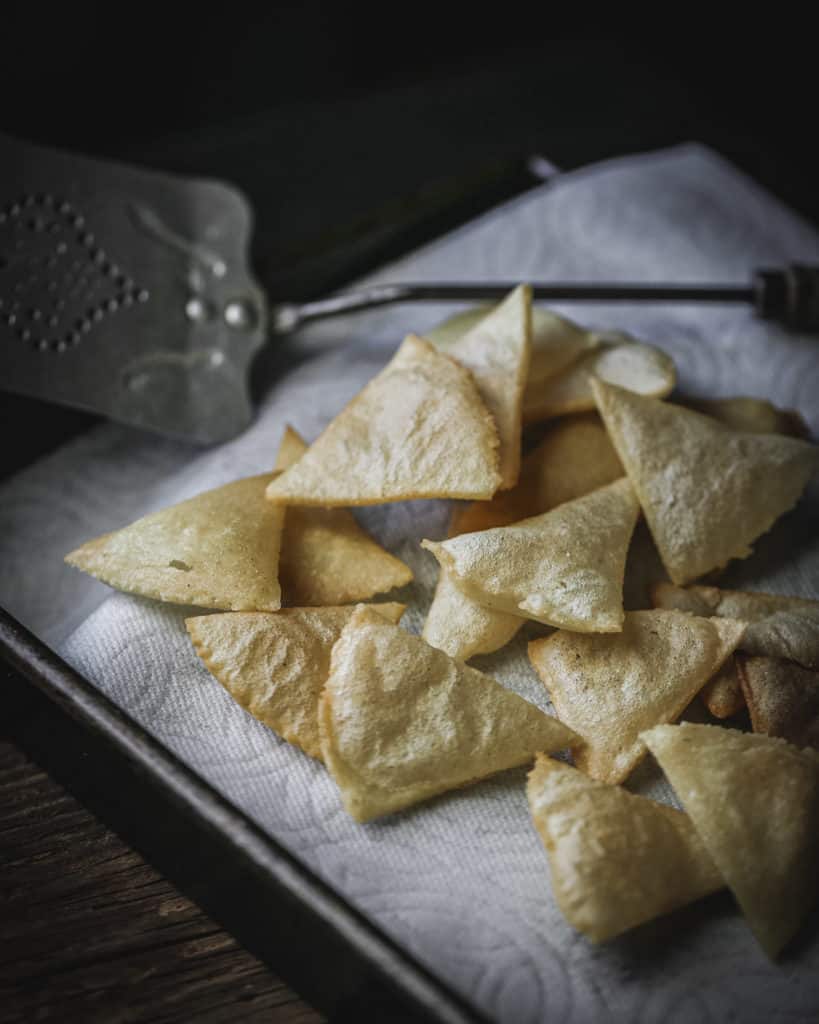 tray of puffy nachos