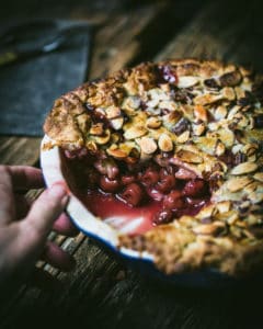 cross section cherry pie