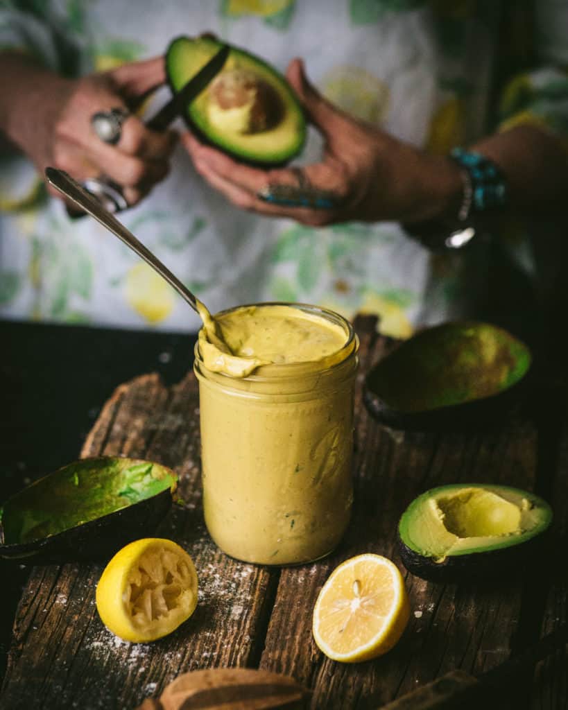 jar of avocado Aioli