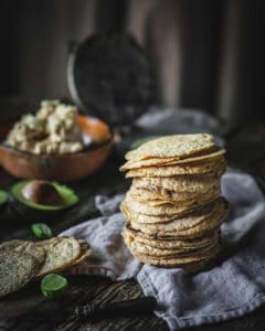 stack of corn tortillas