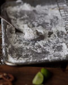 lime cooler cookie on tray