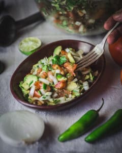 dish of pico de gallo