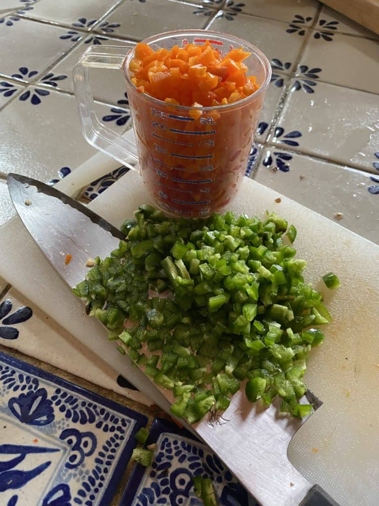 minced peppers