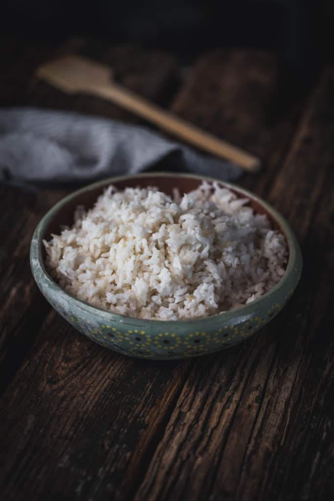 bowl of white rice