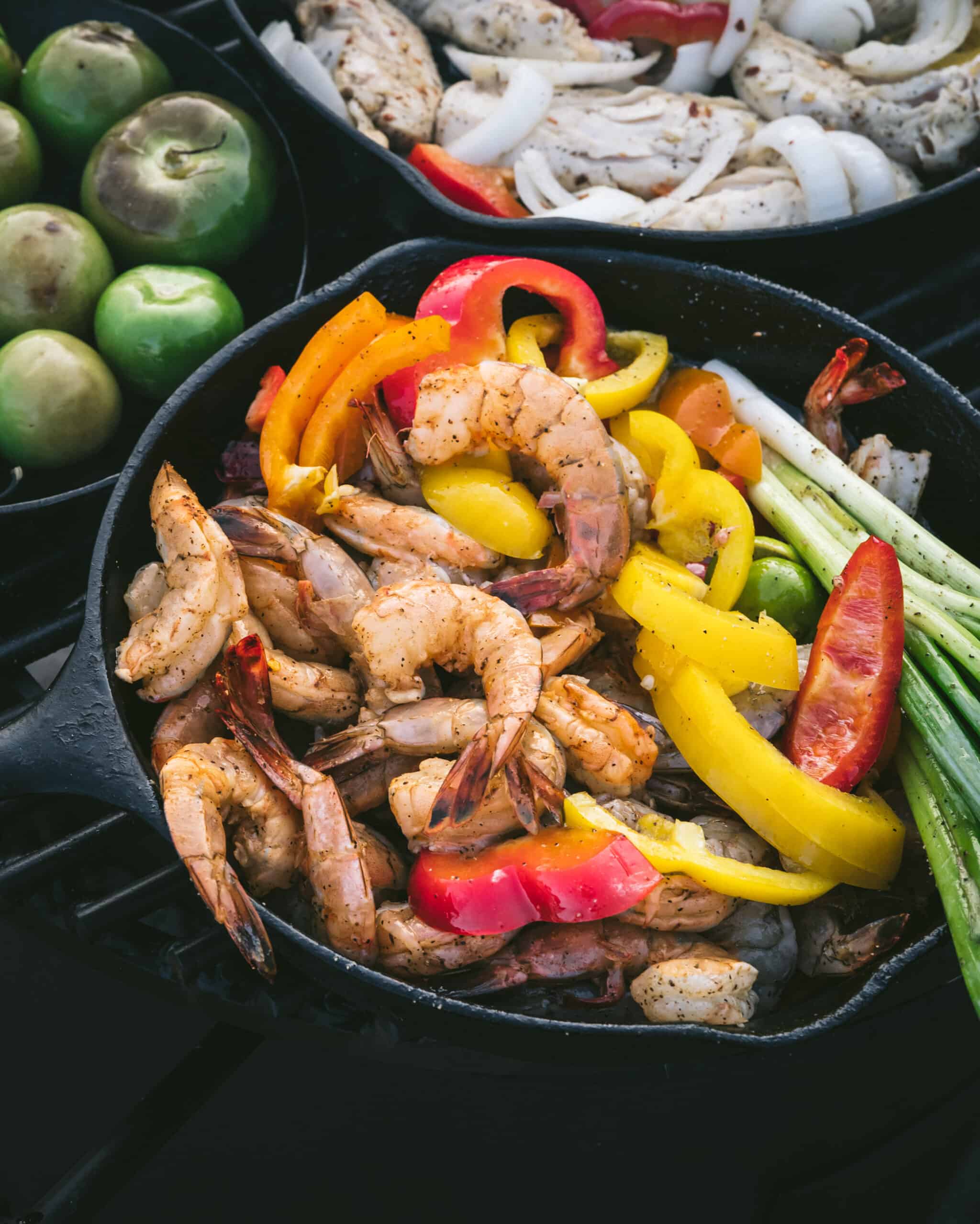 Shrimp Fajitas are simply delicious - Kitchen Wrangler | Melissa Guerra