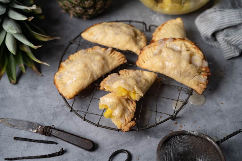 plate of pineapple empanadas