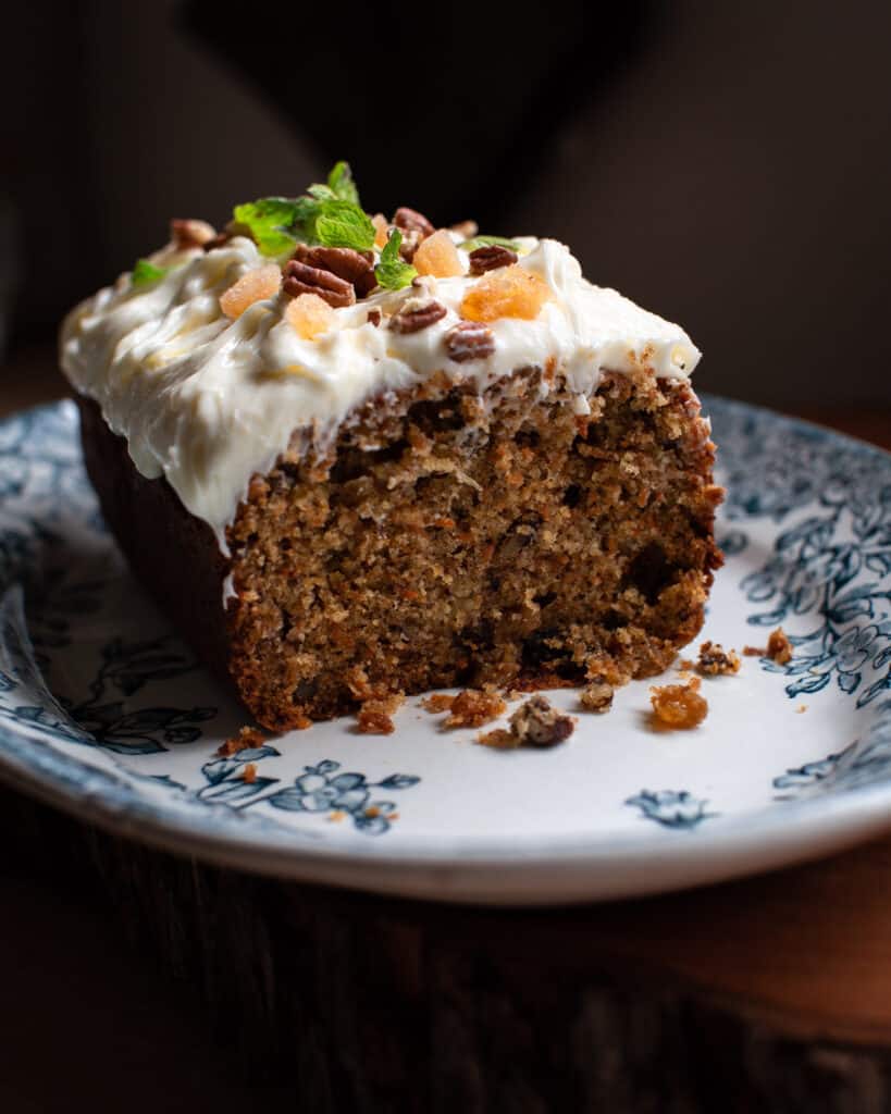 Texas Carrot Loaf on platter