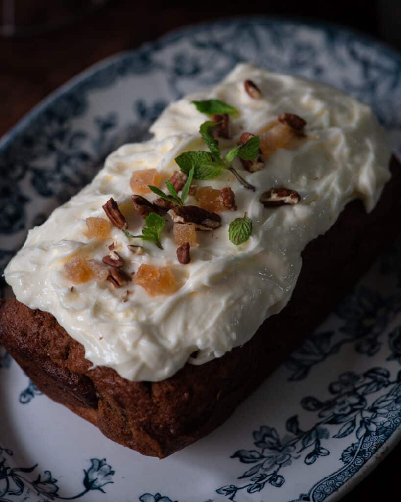 overhead view of Texas Carrot Loaf