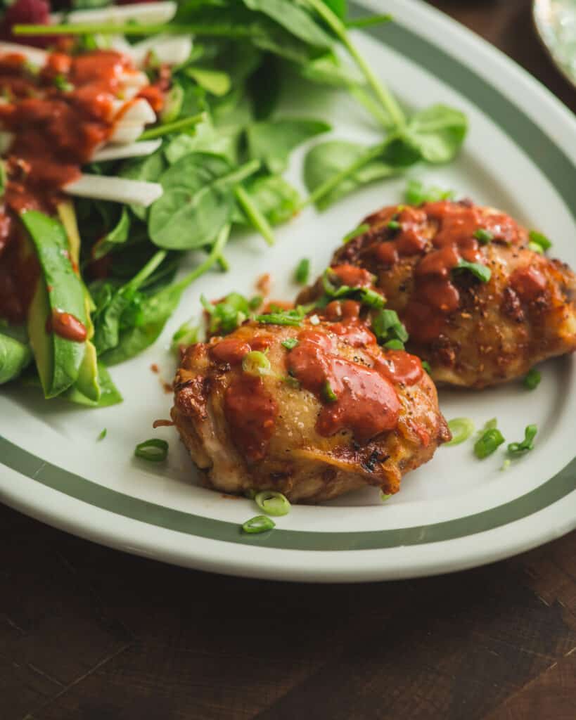 close up of Raspberry Chipotle Chicken