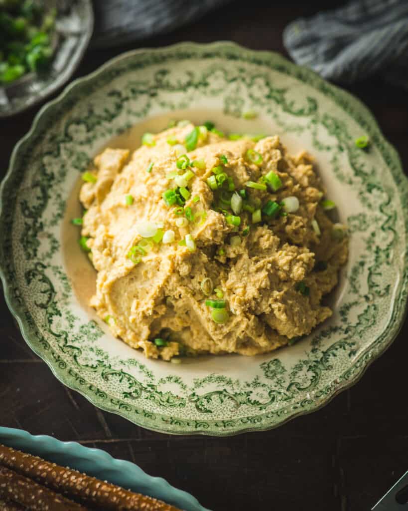 Spicy Beer Cheese in a bowl