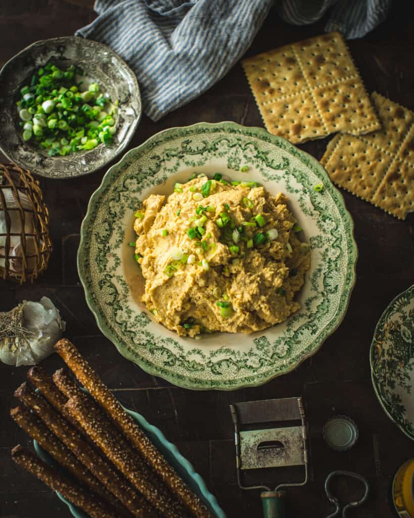 Spicy Beer Cheese in a bowl