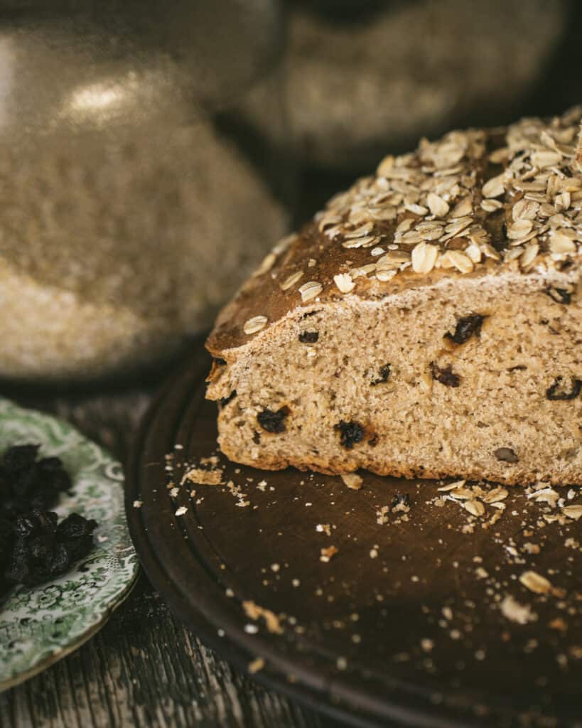 inside texture of Maple Oatbran bread