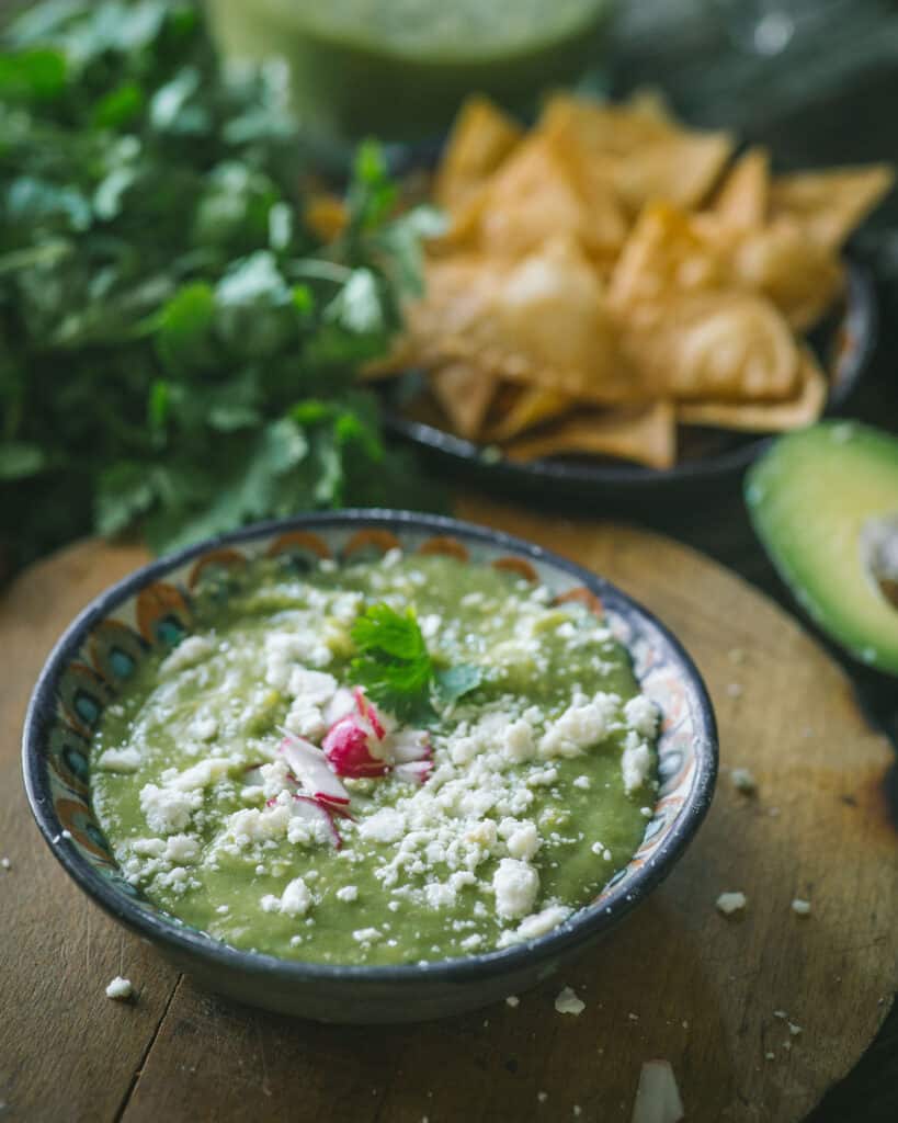 bowl of easy salsa verde