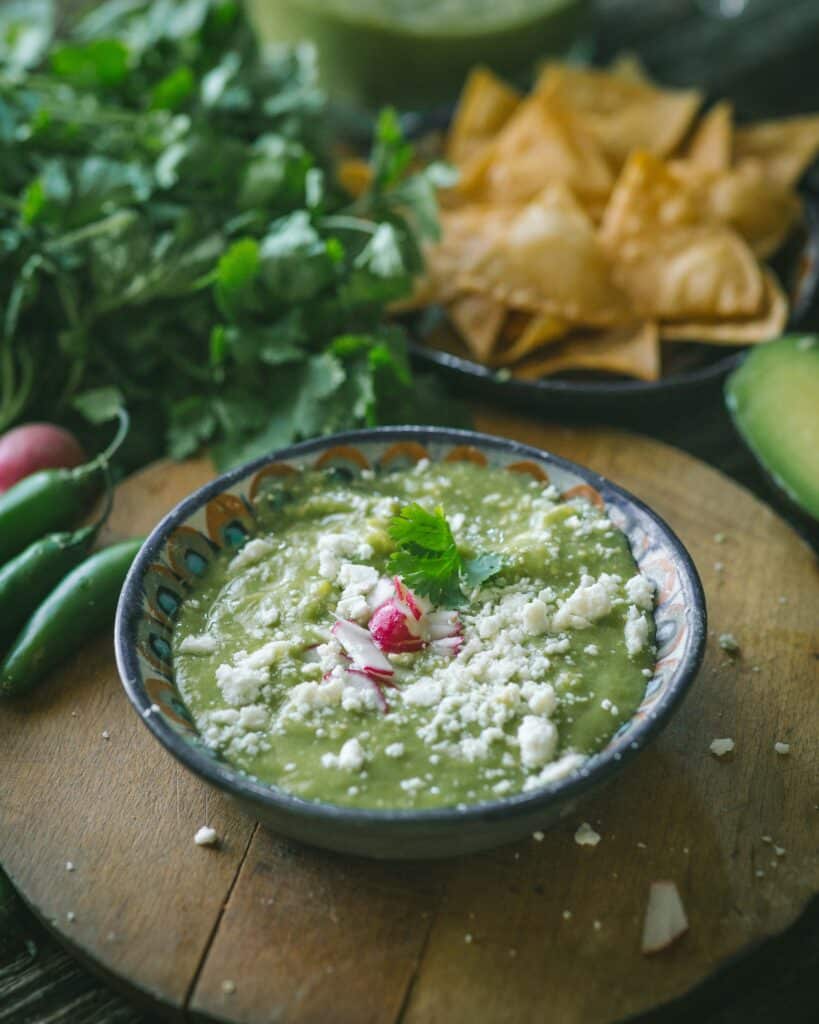 bowl of easy salsa verde