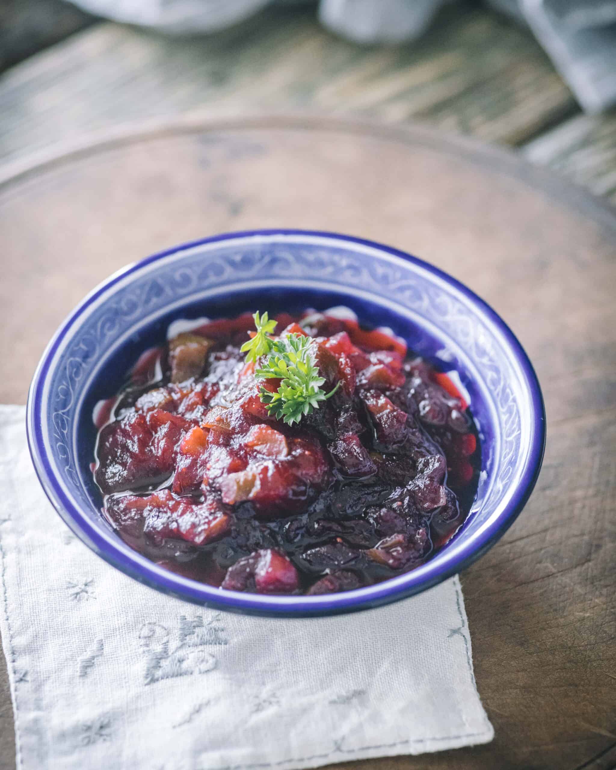 Jalapeño Cranberry Sauce is the perfect side - Kitchen Wrangler | Melissa Guerra