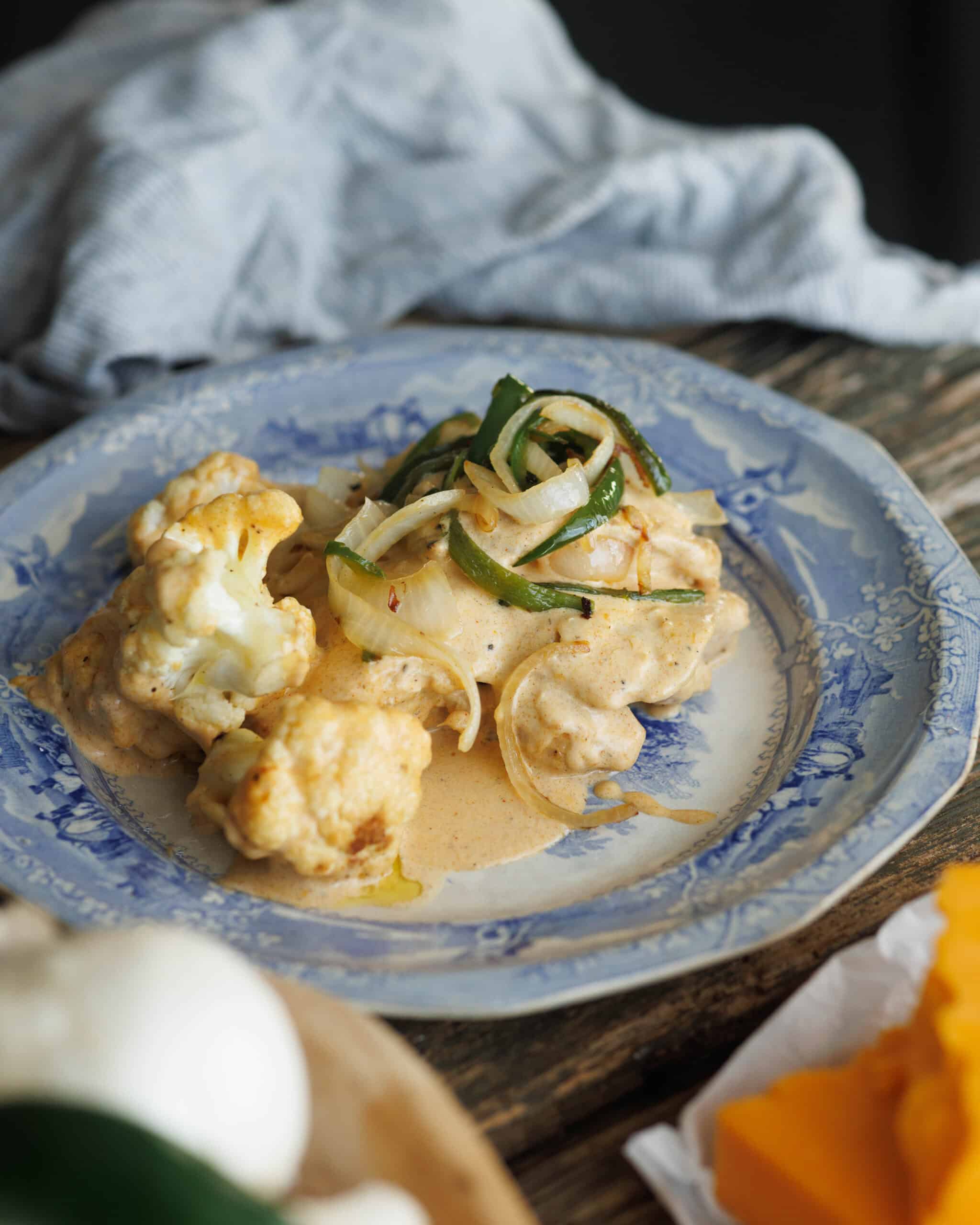 Jalapeño Cheese Chicken with Cauliflower is wonderful - Kitchen Wrangler | Melissa Guerra